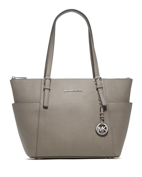 michael kors pearl grey jet set tote|michael kors designer tote jetset.